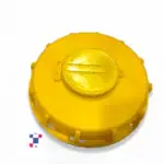 6 Inch Yellow Vented IBC Tank Lid Fill Screw Cap - UN-Rated - Yellow
