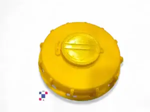 6 Inch Yellow Vented IBC Tank Lid Fill Screw Cap - UN-Rated - Yellow