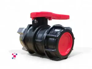 2" Ball Valve w/ 2” Buttress Coarse Thread, 62mm Metal Collar and Viton® Gasket