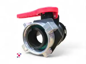 2" Ball Valve w/ 2” Buttress Coarse Thread, 62mm Metal Collar and Viton® Gasket - Image 3