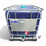 1000 Litre 275 Gallon Reconditioned Blue UV-Light Protection Previous-Food-Use IBC Tote