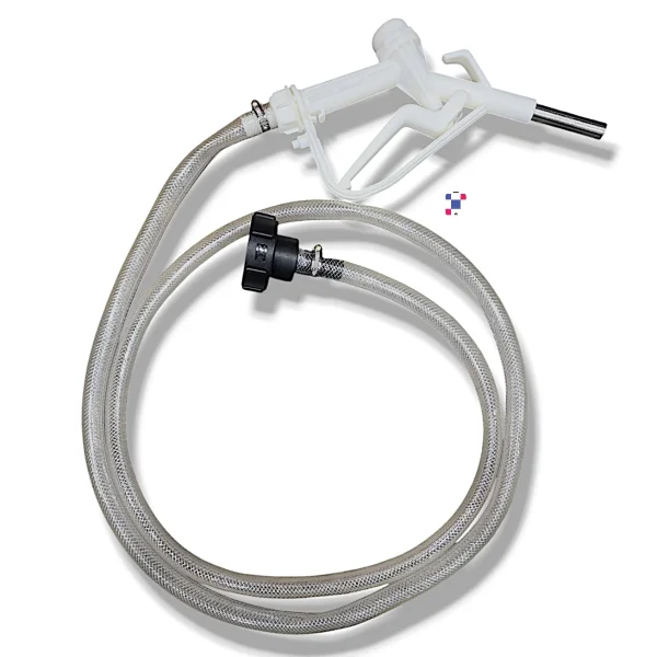 Gravity Feed Delivery Trigger Nozzle And Hose Kit with 8ft Hose and 2-inchButtress Coarse Thread Connector - Image 1