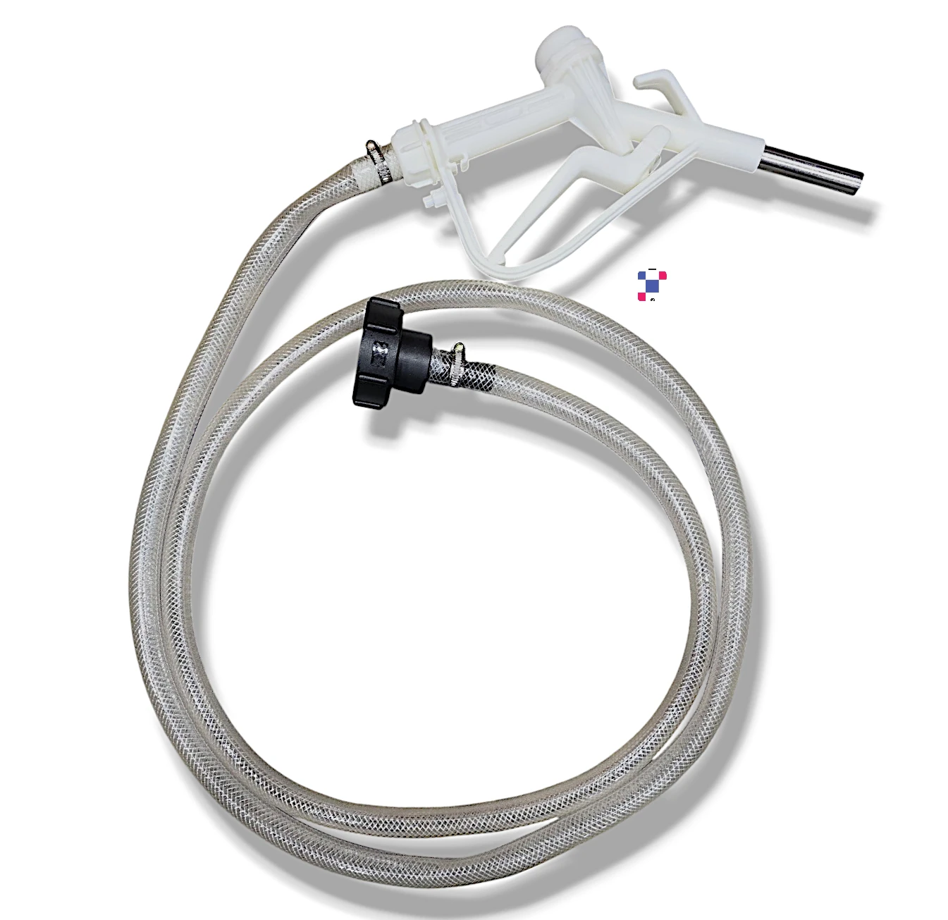 Gravity Feed Delivery Trigger Nozzle And Hose Kit with 8ft Hose and 2-inchButtress Coarse Thread Connector - Image 1