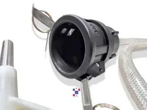 Gravity Feed Delivery Trigger Nozzle And Hose Kit with 8ft Hose and 2-inch Female Buttress Coarse Thread & 2-inch Female Camlock/QuickConnect - Image 3