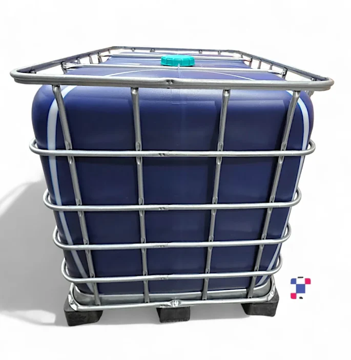1000 Litre 275 Gallon Reconditioned Blue UV-Light Protection Previous-Food-Use IBC Tote
