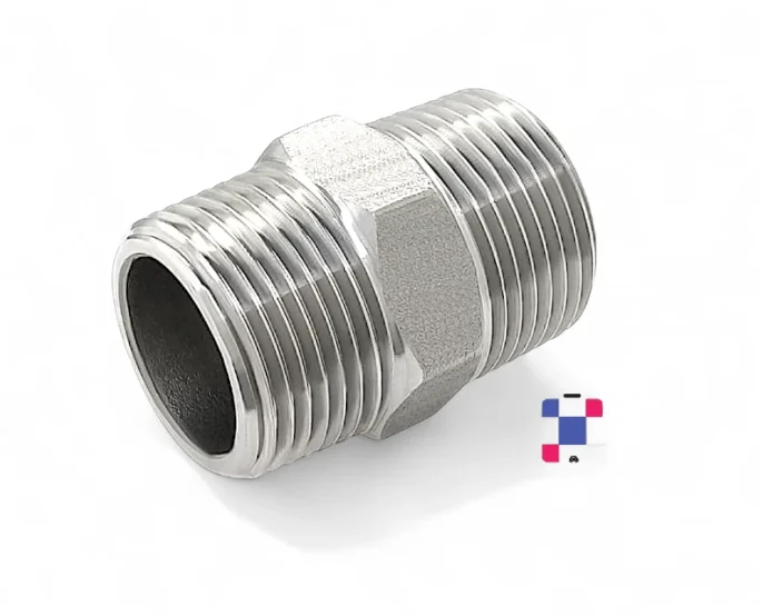 3/4" Male x 3/4" Male NPT Thread Stainless Steel 304 Pipe Fitting