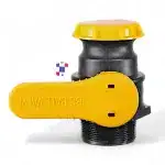 2" male npt valve assembly with ball and 2” camlock/quick connect