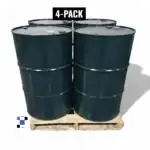 4 pack 55 gallon reconditioned non un tight head steel drum green ($54.15/pc)