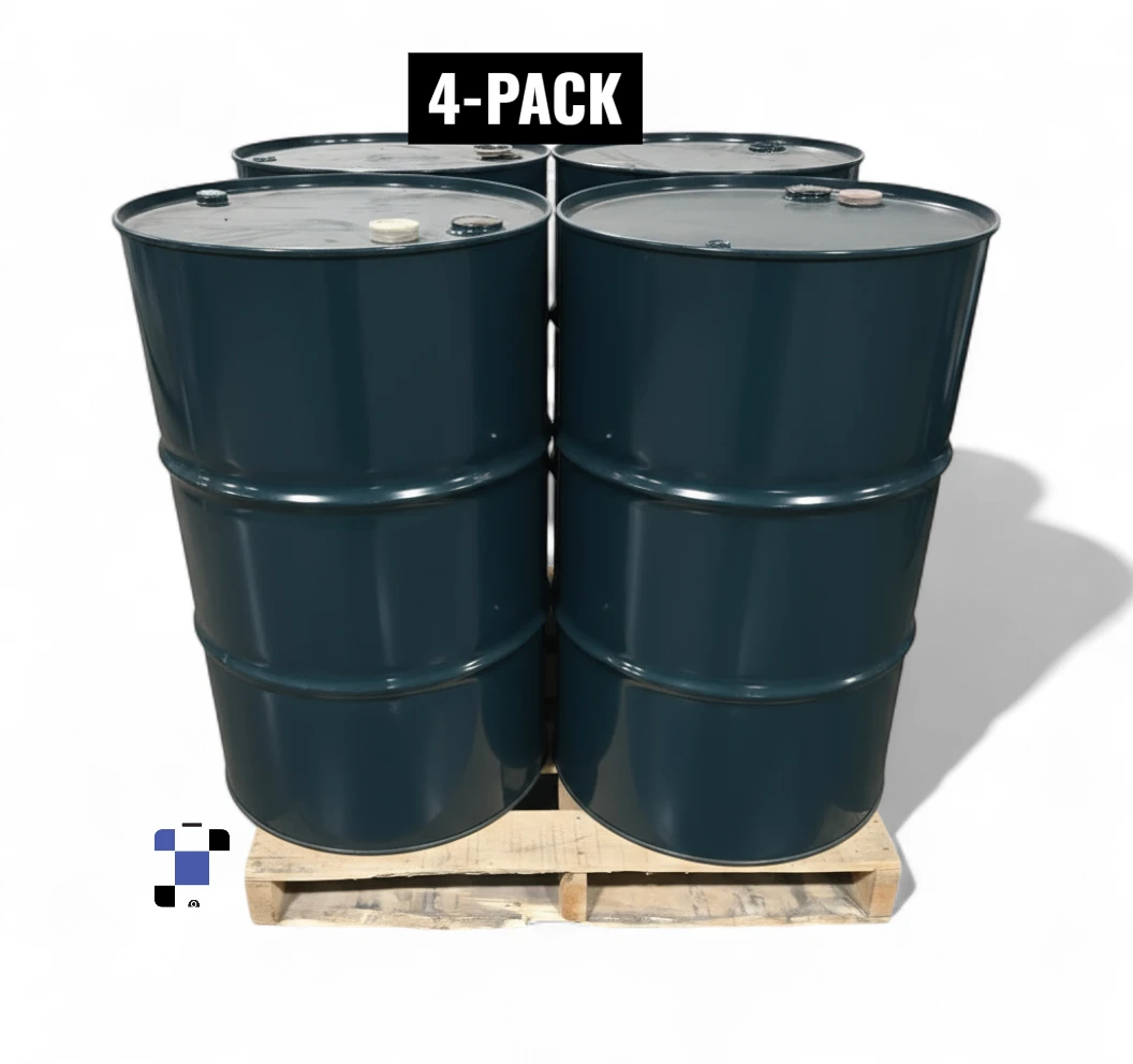 4 pack 55 gallon reconditioned non un tight head steel drum green ($54.15/pc)