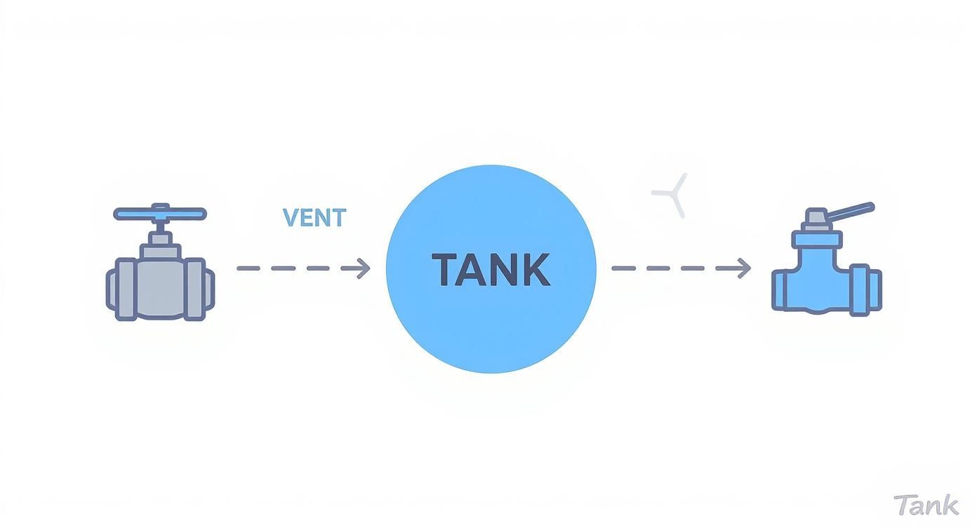 Infographic about potable water storage tanks