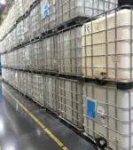 1000 litre 275 gallon unwashed previous food use ibc tote with 2 inch butterfly ball valve