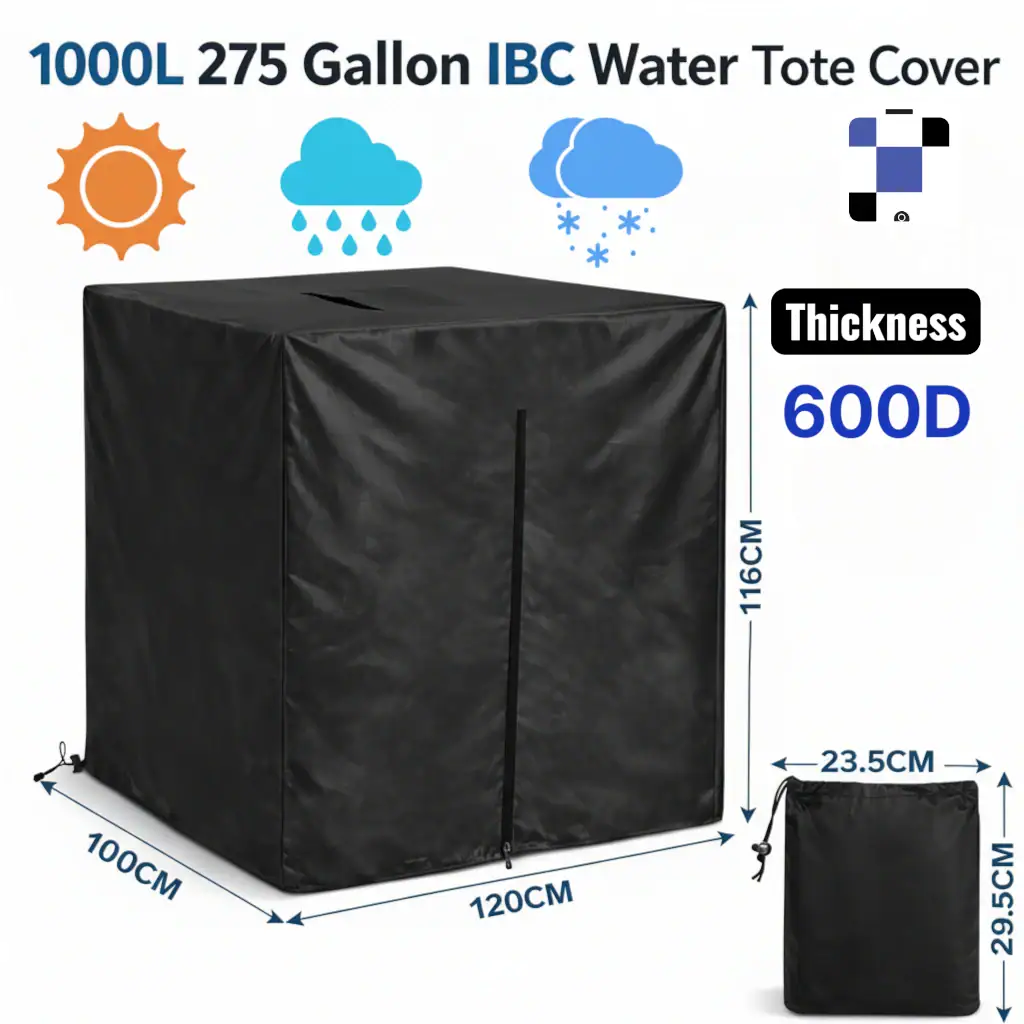600d thick ibc tote cover waterproof weather protection for 275 gal 1000l water tank black 600d thick ibc tote cover waterproof weather protection for 275 gal 1000l water tank black