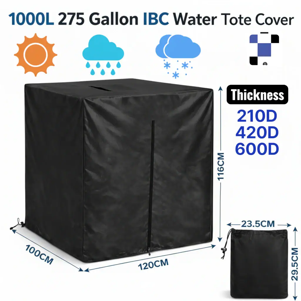 210d ibc tote cover waterproof weather protection for 275 gal 1000l water tank 210d ibc tote cover waterproof weather protection for 275 gal 1000l water tank