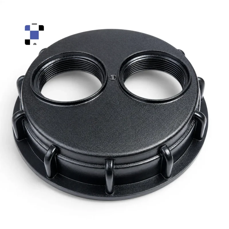 Tank Inlets Appartus 6 Inch IBC Tank Top Lid With Two 2″ NPT Female Inlets - IBC Tanks Canada