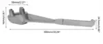 aluminum drum wrench — non sparking bung wrench tool for 10, 15, 20, 30 & 55 gallon barrels