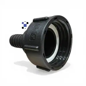 2" female buttress coarse thread to 1" hose barb hose fitting