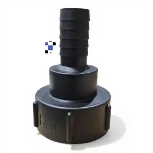 2" female buttress coarse thread to 1" hose barb hose fitting