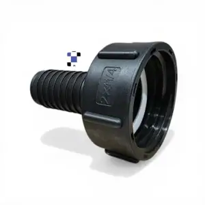 2" female buttress coarse thread to 1 1/4" hose barb hose fitting