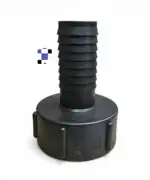 2" female buttress coarse thread to 1 1/4" hose barb hose fitting