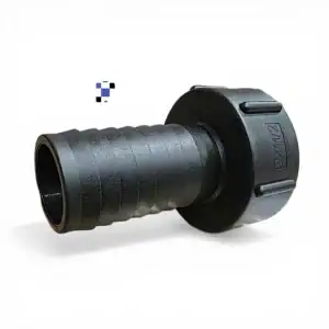 2" female buttress coarse thread to 1 1/2" hose barb hose fitting