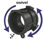 2" female npt swivel to 2" buttress coarse thread adapter