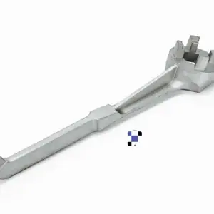 aluminum drum wrench — non sparking bung wrench tool for 10, 15, 20, 30 & 55 gallon barrels