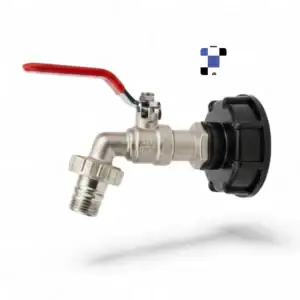 2" buttress coarse thread to 3/4" tap/faucet, brass lever garden tap with easy turn on/off lever handle