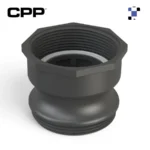 cpp 2’’ short camlock male with 20b x s60x6 female, gasket. sku:cmasl20udnb027