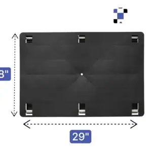 high quality plastic marking plate for ibc tank/totes with easy hook clip mechanism