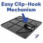 high quality plastic marking plate for ibc tank/totes with easy hook clip mechanism