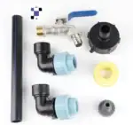 3/4 inch faucet/tap swan neck extender/riser outlet with hose connector elevated faucet extension