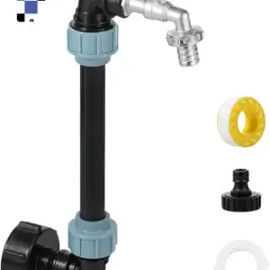 3/4 inch faucet/tap swan neck extender/riser outlet with hose connector elevated faucet extension