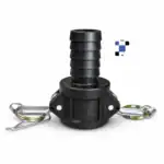 1 1/2" c150 female camlock to 1 1/2" male hose barb