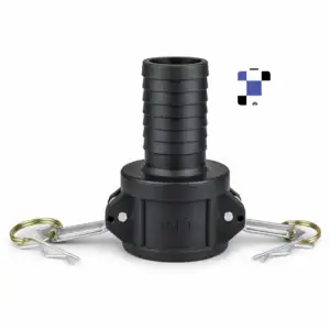 1 1/2" c150 female camlock to 1 1/2" male hose barb