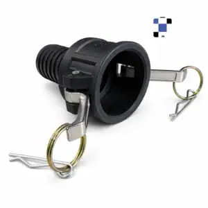 1 1/2" c150 female camlock to 1 1/2" male hose barb