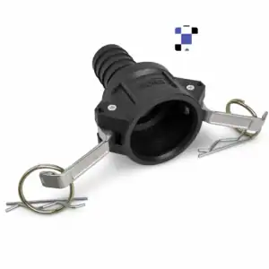 1 1/2" c150 female camlock to 1 1/2" male hose barb