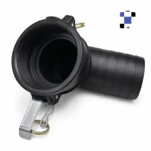 3 inch female camlock b300 to 3 inch hose barb polypropylene elbow ibc adapter