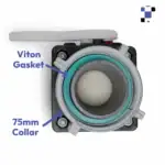 2 inch ibc ball valve assembly 75mm for schutz ibc tote bottles polypropylene with epdm gasket and 2 inch camlock/quick connect