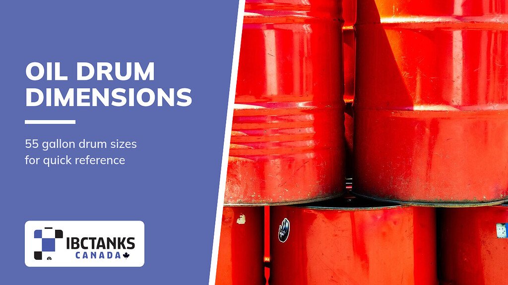 55 Gal Oil Drum Dimensions A Complete Reference Guide - IBC Tanks Canada (Stacked red steel oil drums)