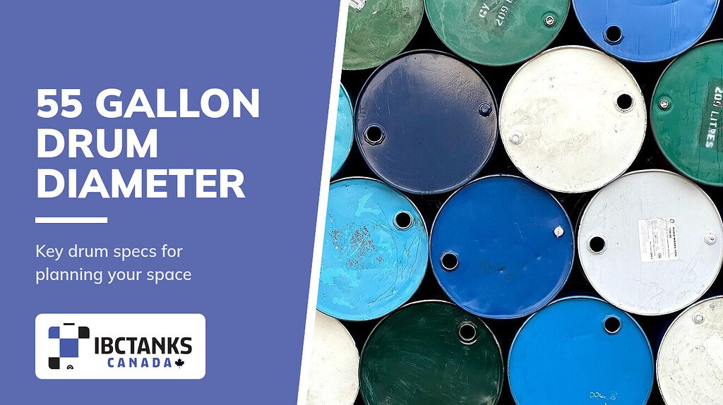 Diameter 55 Gallon Drums: Your Complete Spec Guide - IBC Tanks Canada (Top view of stacked steel 55 gallon drums)